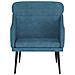 Poltrona Blu 63x76x80 Cm Velluto - Foto miniatura 3