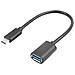 Adattatore Usb Da Usb-c Maschio 3.1 A Usb-a Femmina Otg Nero 15 Cm - Foto miniatura 2
