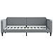 Divano Letto Con Materasso Grigio Chiaro 80x200 Cm In Tessuto - Foto miniatura 4