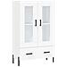 Credenza Bianca 69,5x31x115 Cm In Legno Multistrato - Foto miniatura 2
