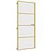 Porta Interni Sottile Oro 83x201,5cm Vetro Temperato Alluminio - Foto miniatura 2