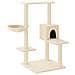 Albero Per Gatti Con Tiragraffi In Sisal Crema 95 Cm - Foto miniatura 1