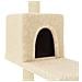 Albero Per Gatti Con Tiragraffi In Sisal Crema 95 Cm - Foto miniatura 5
