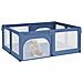 Box Per Bambini Con 2 Porte Blu Chiaro In Tessuto Oxford - Foto miniatura 3