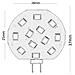 3 X Lampadina 12 Led Luce Naturale Lampada Slim Piastra Tonta G4 2 Watt - Foto miniatura 3