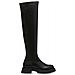 Black Casual Closed Boots Stivaletti Sintetico E Tessile Scarpe Donna Nero Eu 38, 1-25603-41 001 - Foto miniatura 2