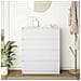Credenza Bianca 80x35x99 cm in Legno Multistrato - Foto miniatura 5