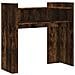 Tavolino Consolle Rovere Fumo 100x35x90 Cm In Legno Multistrato - Foto miniatura 2