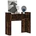 Tavolino Consolle Rovere Fumo 100x35x90 Cm In Legno Multistrato - Foto miniatura 1