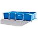 Piscina Fuori Terra - Rettangolo - 450x220x84 Cm - Blu - Include Accessori Coordinati Cb97 - Foto miniatura 3
