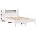 Letto Libreria senza Materasso Bianco 120x190 cm Legno di Pino - Foto miniatura 3