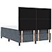 Letto Box Spring con Materasso Grigio Scuro 140x200 cm Velluto - Foto miniatura 9