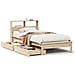 Letto Libreria senza Materasso 90x190 cm Legno Massello Pino - Foto miniatura 1