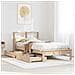 Letto Libreria senza Materasso 90x190 cm Legno Massello Pino - Foto miniatura 2