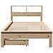 Letto Libreria senza Materasso 90x190 cm Legno Massello Pino - Foto miniatura 4