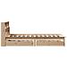 Letto Libreria senza Materasso 90x190 cm Legno Massello Pino - Foto miniatura 5