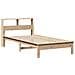 Letto Libreria senza Materasso 90x190 cm Legno Massello Pino - Foto miniatura 7
