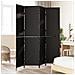 Pannello Separatore 4 Pannelli Pieghevole Nero 195x180 cm Polirattan - Foto miniatura 3