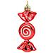 Mini Ornamenti Natalizi A Forma Di Caramella - Set Da 6, Decorazioni Festive Da Appendere All'albero Red - Foto miniatura 2