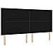 Testiera LED Geometrico Grigio scuro 200 cm Velluto - Foto miniatura 7