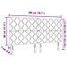 Testiera LED Geometrico Grigio scuro 200 cm Velluto - Foto miniatura 9