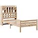 Letto Libreria senza Materasso 90x200 cm Legno Massello Pino - Foto miniatura 3