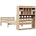 Letto Libreria senza Materasso 90x200 cm Legno Massello Pino - Foto miniatura 6