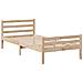 Letto Libreria senza Materasso 90x200 cm Legno Massello Pino - Foto miniatura 8