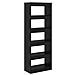 Armadio per Libri Rovere nero 60 x 30 x 166 cm - Foto miniatura 7