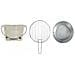 Barbecue A Carbone Color Crema Da 27 Cm - Doc327c - Foto miniatura 5