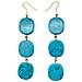 Orecchini A Tripla Goccia In Turchese - Foto miniatura 1
