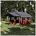 Tenda Familiare con tetto Grigio e arancione 324 x 255 x 230 cm - Foto miniatura 2