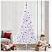 Albero di Natale artificiale Bianco 240 cm PVC e Acciaio - Foto miniatura 2