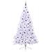 Albero di Natale artificiale Bianco 240 cm PVC e Acciaio - Foto miniatura 4