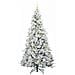 Albero di Natale Artificiale con Rami Pieghevoli Bianco 210 cm - Foto miniatura 4