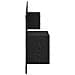 Testata con Comodino 3 pcs Rovere Nero Legno multistrato - Foto miniatura 8
