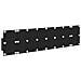 Testata con Comodino 3 pcs Rovere Nero Legno multistrato - Foto miniatura 9