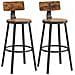 SGABELLI DA BAR 2 PEZZI Stile Loft Marrone Rustico per Cucina x2 - Foto miniatura 1