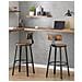 SGABELLI DA BAR 2 PEZZI Stile Loft Marrone Rustico per Cucina x2 - Foto miniatura 2