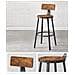 SGABELLI DA BAR 2 PEZZI Stile Loft Marrone Rustico per Cucina x2 - Foto miniatura 8