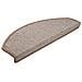 Tappetini per scale 20 pz 65x24x4 cm Marrone chiaro Semicircolari Grandi - Foto miniatura 2