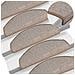 Tappetini per scale 20 pz 65x24x4 cm Marrone chiaro Semicircolari Grandi - Foto miniatura 5