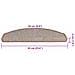 Tappetini per scale 20 pz 65x24x4 cm Marrone chiaro Semicircolari Grandi - Foto miniatura 8