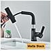 Rubinetto per lavabo da bagno, Blackswan, tipo M324, modello smart nero opaco, con display LCD, 3 modalità e doccia a cascata mobile, dimensioni 23 cm - Foto miniatura 3