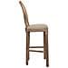 Sgabello In Legno Imbottito Marrone 48x42x76/121h - Foto miniatura 3