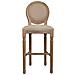 Sgabello In Legno Imbottito Marrone 48x42x76/121h - Foto miniatura 4