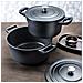 Casseruola alta PRO 28 cm con Coperchio - Alluminio Pressofuso, Rivestimento Antiaderente a 3 Strati Senza PFOA - adatta all'Induzione - Manici Removibili - Adatta al Forno e all'induzione - Made in Italy - Foto miniatura 2