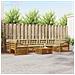 Set di divani da esterno con cuscino 8 pcs Naturale e Beige - Foto miniatura 2