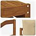 Set di divani da esterno con cuscino 8 pcs Naturale e Beige - Foto miniatura 7
