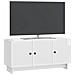 Mobile TV Bianco Lucido 99 x 34,5 x 50 cm Legno ingegnerizzato - Foto miniatura 2